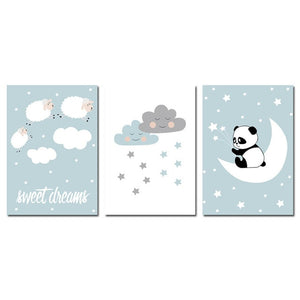 Sweet Dreams Nursery Canvas Posters