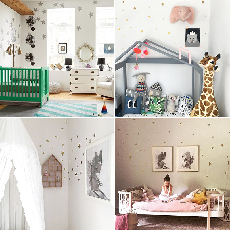 Stars Pattern Nursery Wall Stickers