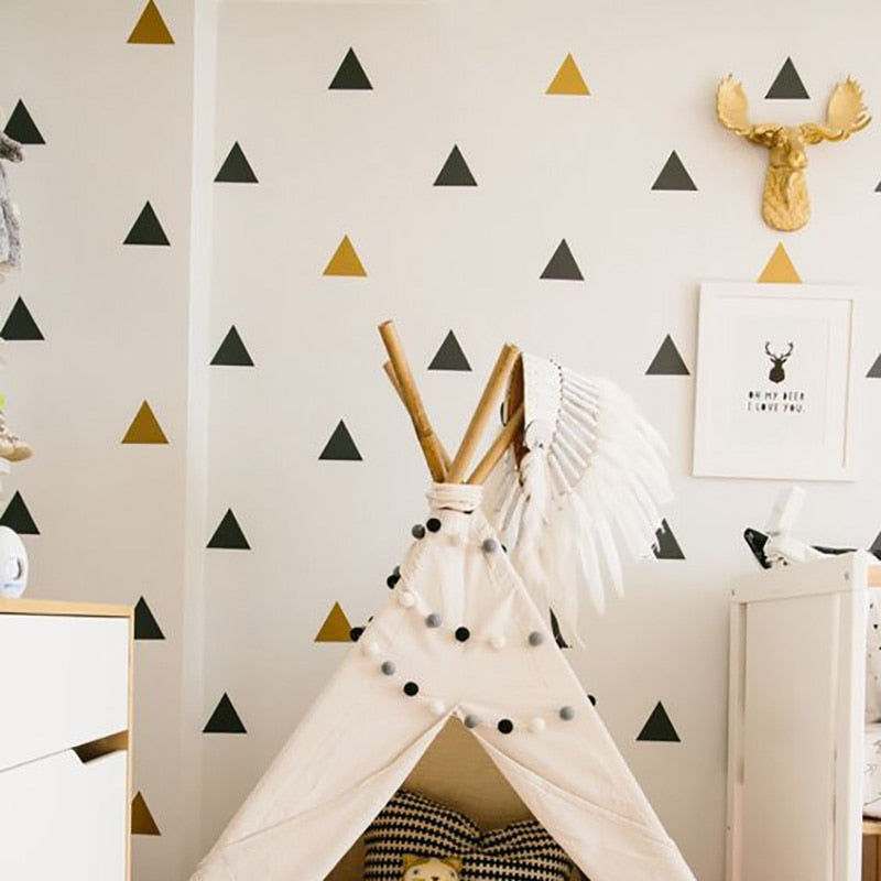 Triangles Pattern Wall Stickers