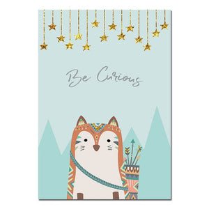 Tribal Animals Nursery Canvas Posters