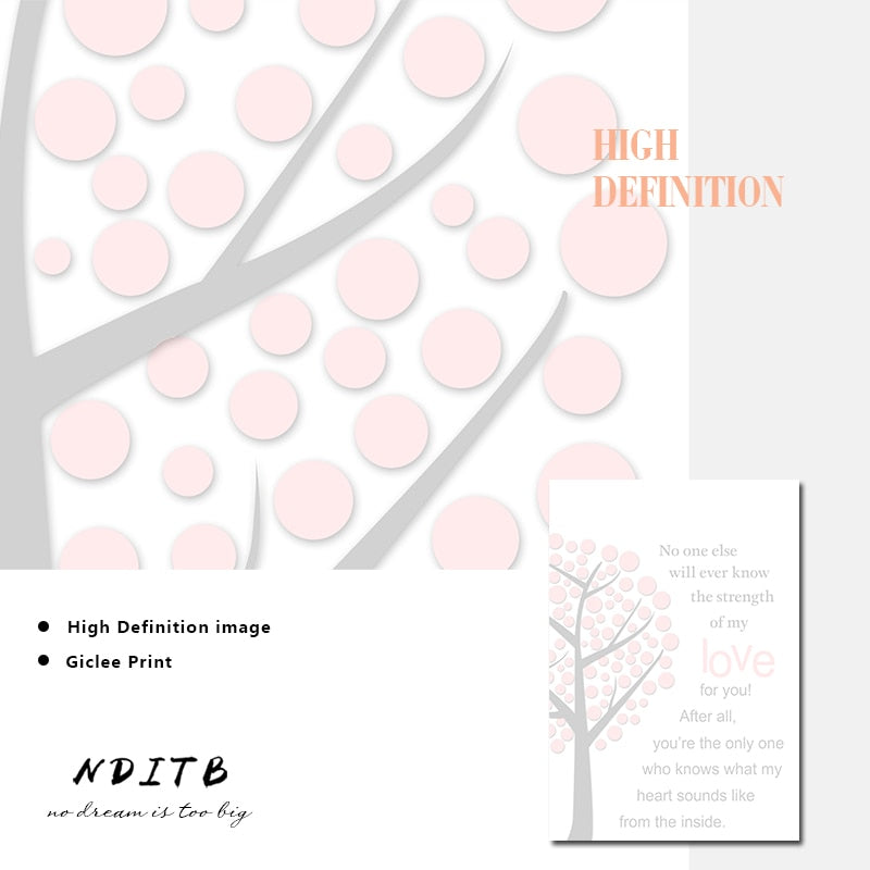 Elephant Love Nursery Canvas Posters