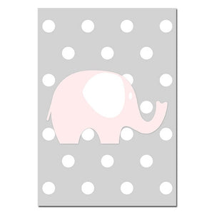 Elephant Love Nursery Canvas Posters