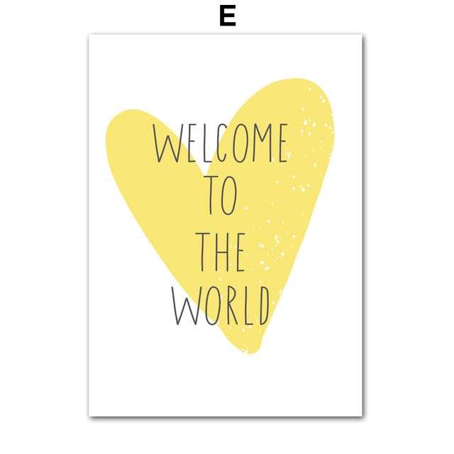 Oh Baby Balloons Nursery Canvas Posters