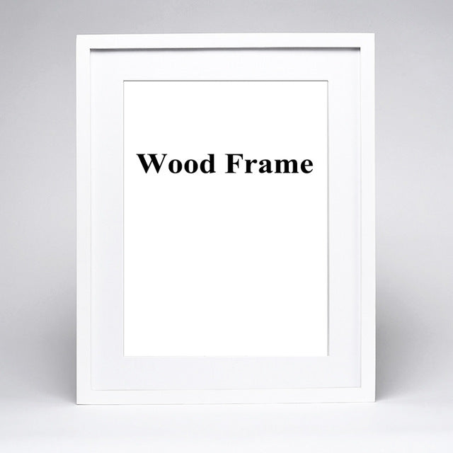 Nature Solid Wooden Frame - White