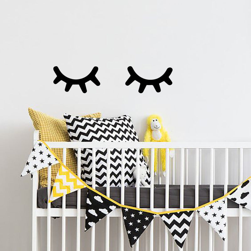 Eyelash Nursery Wall Stickers