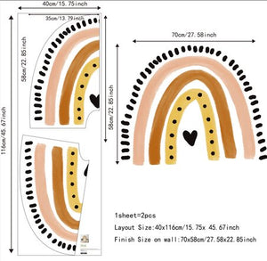 Wall Decals Colorful Rainbows