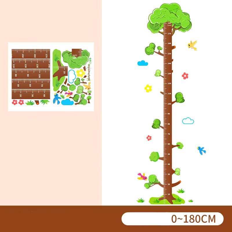 Height Chart Wall Decal Cartoon Style