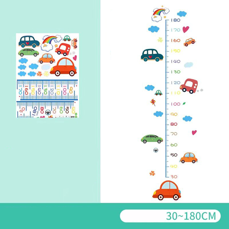 Height Chart Wall Decal Cartoon Style