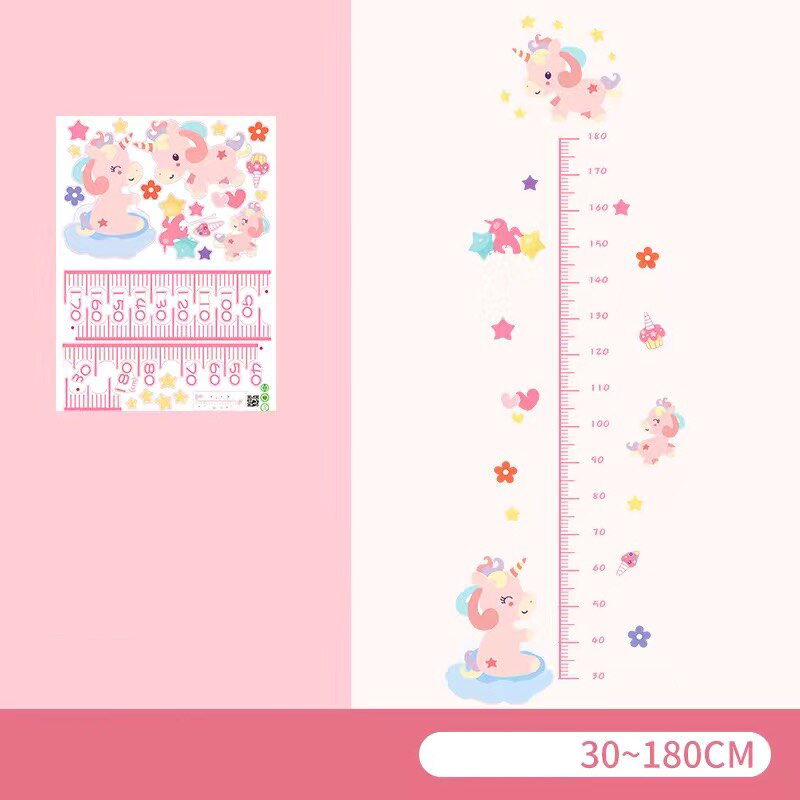 Height Chart Wall Decal Cartoon Style