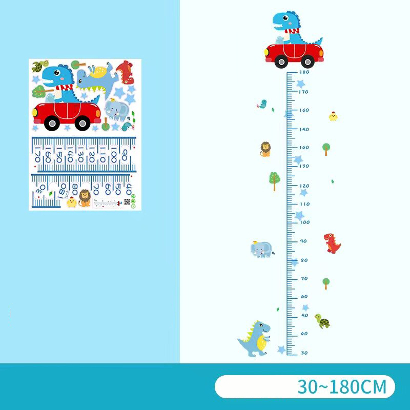 Height Chart Wall Decal Cartoon Style