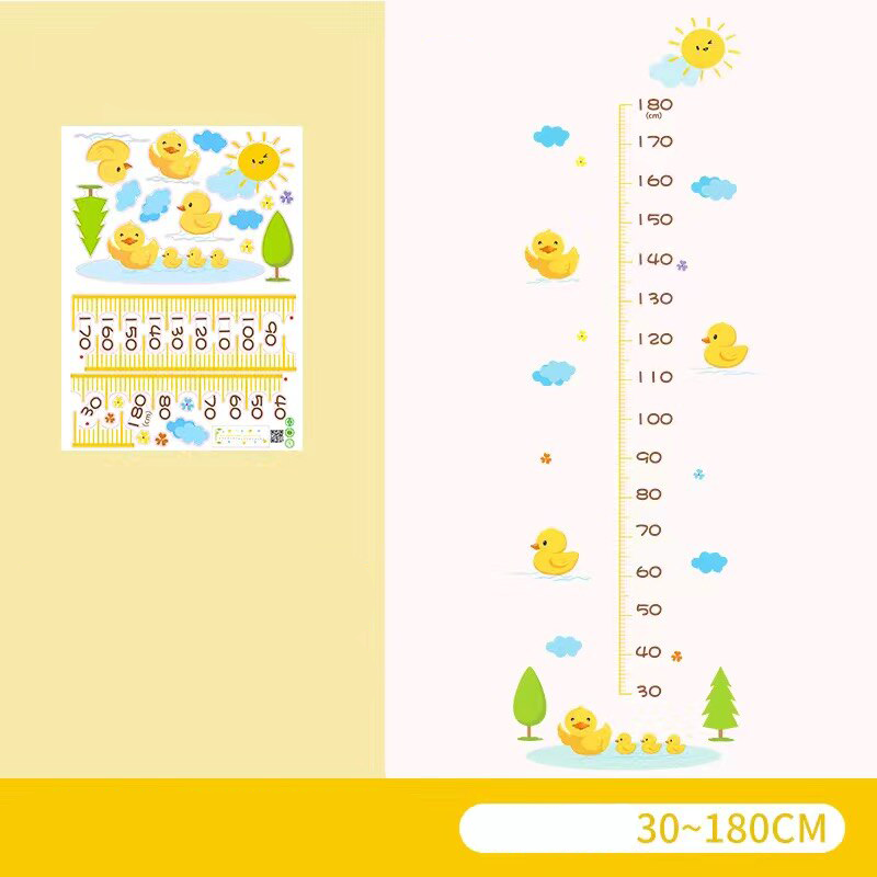 Height Chart Wall Decal Cartoon Style