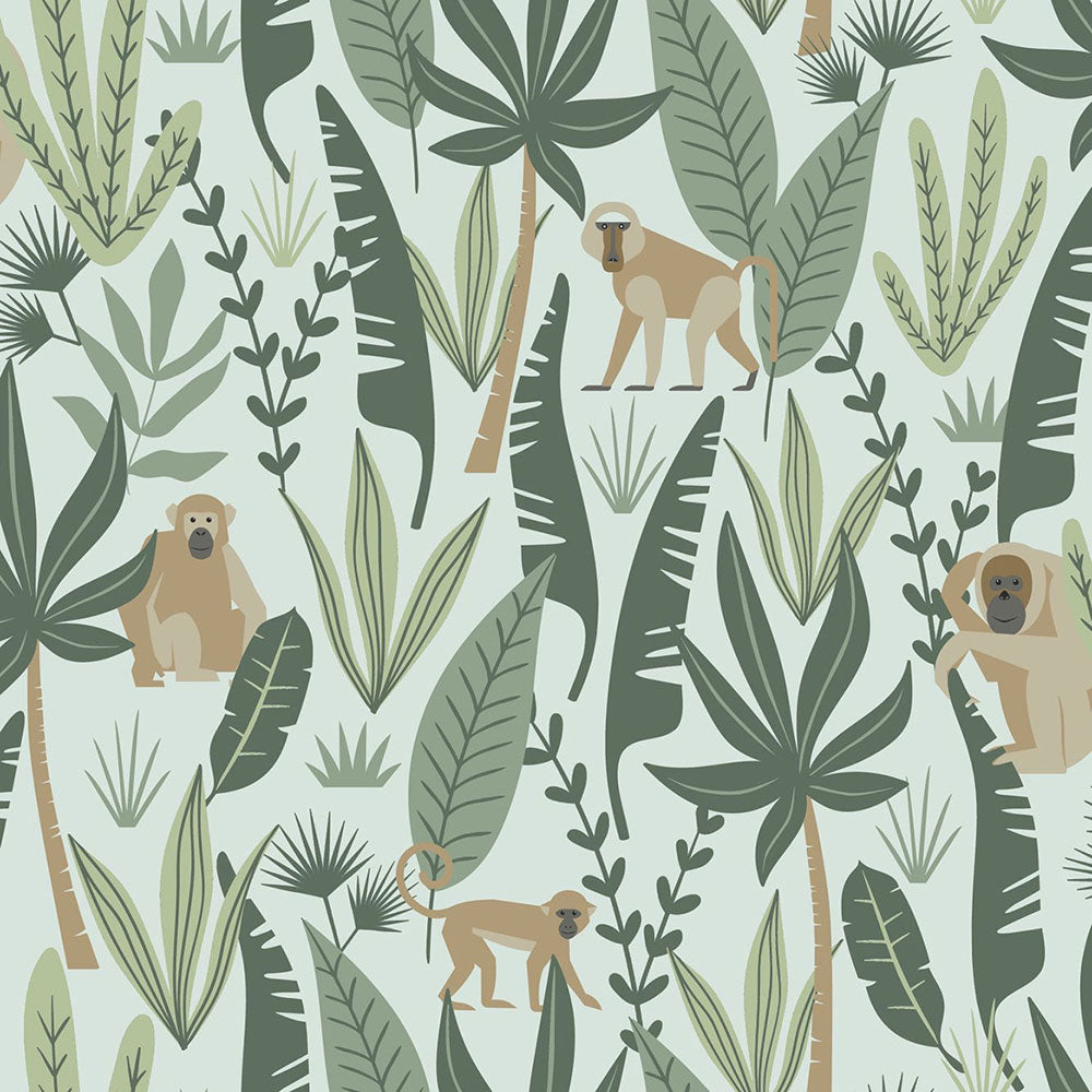 Children's non-woven wallpaper 139073, Jungle, Let's play, Esta