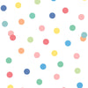 Non-woven white wallpaper with colored dots M51910, My Kingdom, Ugépa