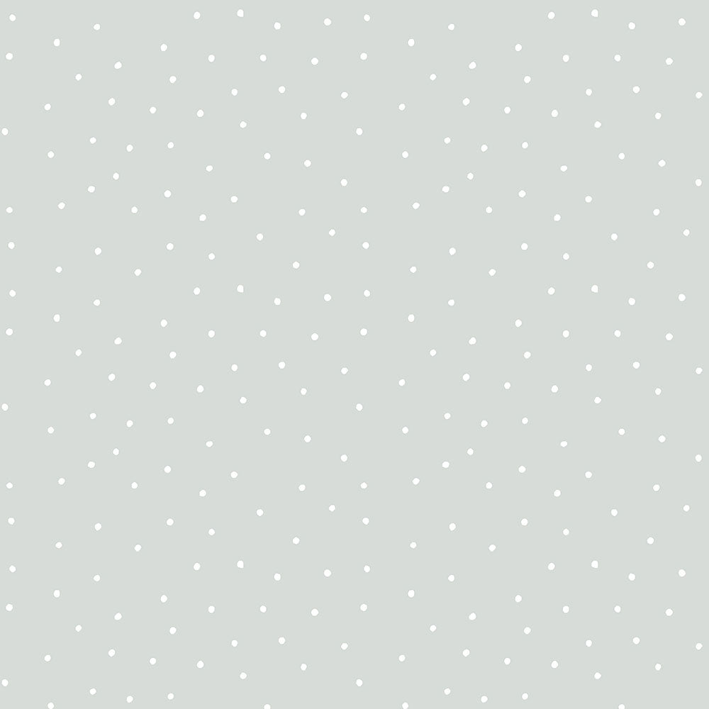 Gray Gray non-woven wallpaper with white dots 7007-1, Noa, ICH Wallcoverings