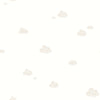 White children's wallpaper with beige clouds 7006-2, Noa, ICH Wallcoverings