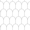 Geometric pattern wallpaper 139140, Black & White, Esta