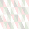 Geometric non-woven wallpaper, colored triangles 138919, Little Bandits, Esta