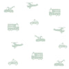 Non-woven wallpaper for boys Cars, helicopters 128856, Little Bandits, Esta