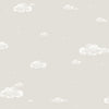 Paper gray wallpaper, clouds, sky, stars 458-4, Pippo, ICH Wallcoverings