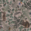 Old pink non-woven children's wallpaper with forest animals 139252, Forest Friends, Esta