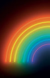 Non-woven wall mural, Neon rainbow GVD24302, 180 x 280 cm, Good Vibes, Decoprint