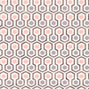 Non-woven geometric pattern wallpaper with colored hexagons GV24291, Good Vibes, Decoprint