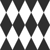 Geometric pattern wallpaper - white and black rhombuses 347670, Precious, Origin