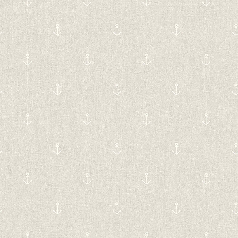 Non-woven gray-beige wallpaper with anchors A82817, My Kingdom, Ugépa