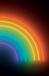 Non-woven wall mural, Neon rainbow GVD24303, 180 x 280 cm, Good Vibes, Decoprint