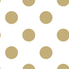 Non-woven wallpaper golden Polka dots 100105, Gold Dotty, Kids@Home 6, Graham & Brown