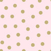 Pink non-woven wallpaper with golden dots  347677, Precious, Origin