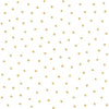 White non-woven wallpaper with gold polka dots 138937, Little Bandits, Black & White, Esta