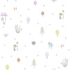 Paper children's wallpaper, mushroom and forest motif 3352-1, Oh lala, ICH Wallcoverings