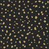 Black non-woven wallpaper, irregular golden shapes 139134, Black & White, Esta