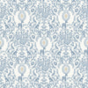 Blue children's wallpaper - ornaments, flowers, forest animals JS3304, Jack´N Rose 2024 , Grandeco