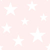 Non-woven wallpaper pink with white stars 138931, Little Bandits, Esta