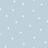 Blue paper wallpaper with white dots 3360-1, Oh lala, ICH Wallcoverings