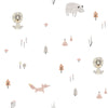 Paper children's wallpaper with animals in a forest 3350-3, Oh lala, ICH Wallcoverings