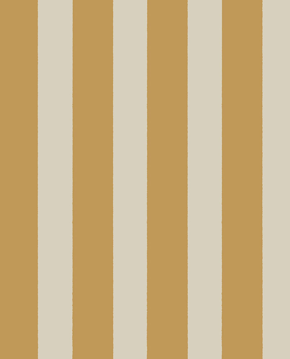 Ocher striped wallpaper.