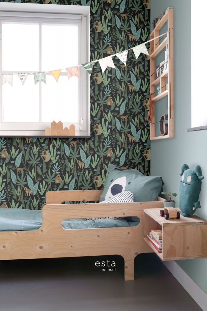 Children's non-woven wallpaper 139073, Jungle, Let's play, Esta