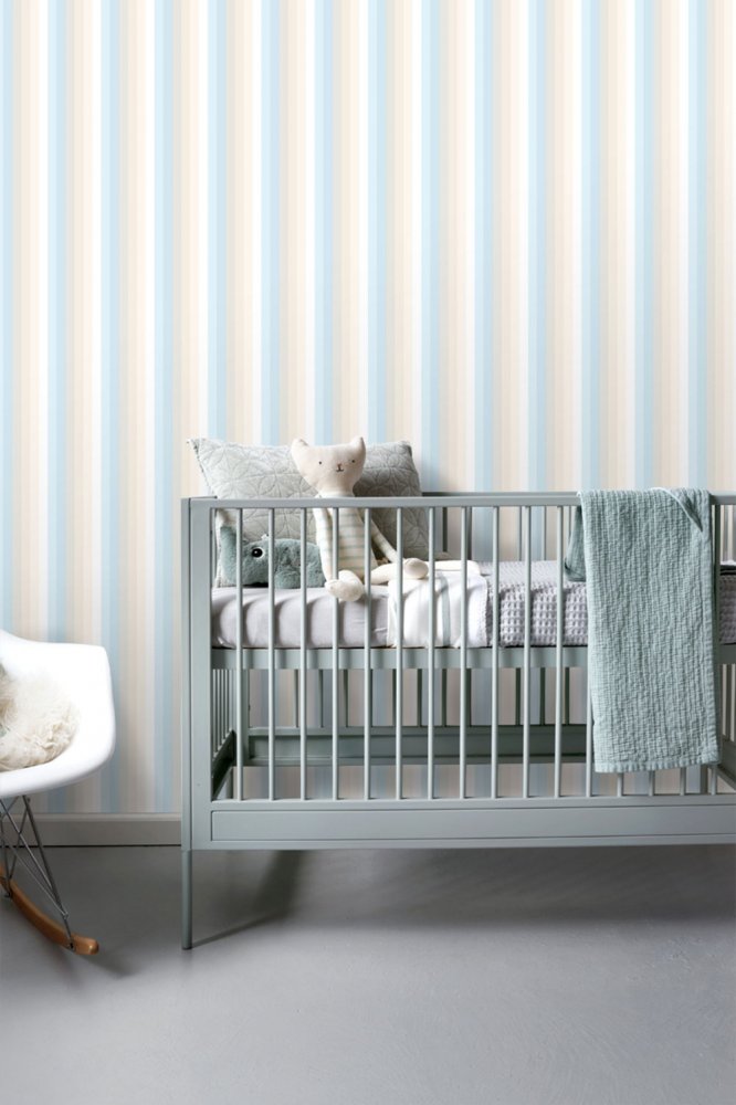 Non-woven stripes wallpaper 138925, Little Bandits, Esta