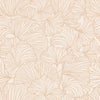Beige non-woven wallpaper, leaves, 139488, To the Moon and Back, Esta Home