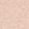 Pink non-woven wallpaper, leaves, 139489, To the Moon and Back, Esta Home