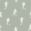 Green non-woven wallpaper for boys, football, 139505, To the Moon and Back, Esta Home