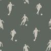 Dark green wallpaper with soccer players, 139507, To the Moon and Back, Esta Home