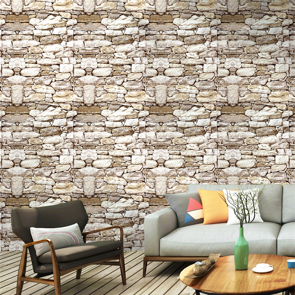 Natural Stoned Wall Self-Adhesive Wallpaper