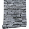 Load image into Gallery viewer, Grey Stone Wall Peel And Stick Wallpaper