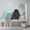 Load image into Gallery viewer, Nordic Mountains And Plants Wallpaper Mural