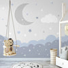 Moon Starry Sky Kids Wall Mural Wallpaper