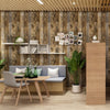 Brown Wood Planks Peel And Stick Wallpaper